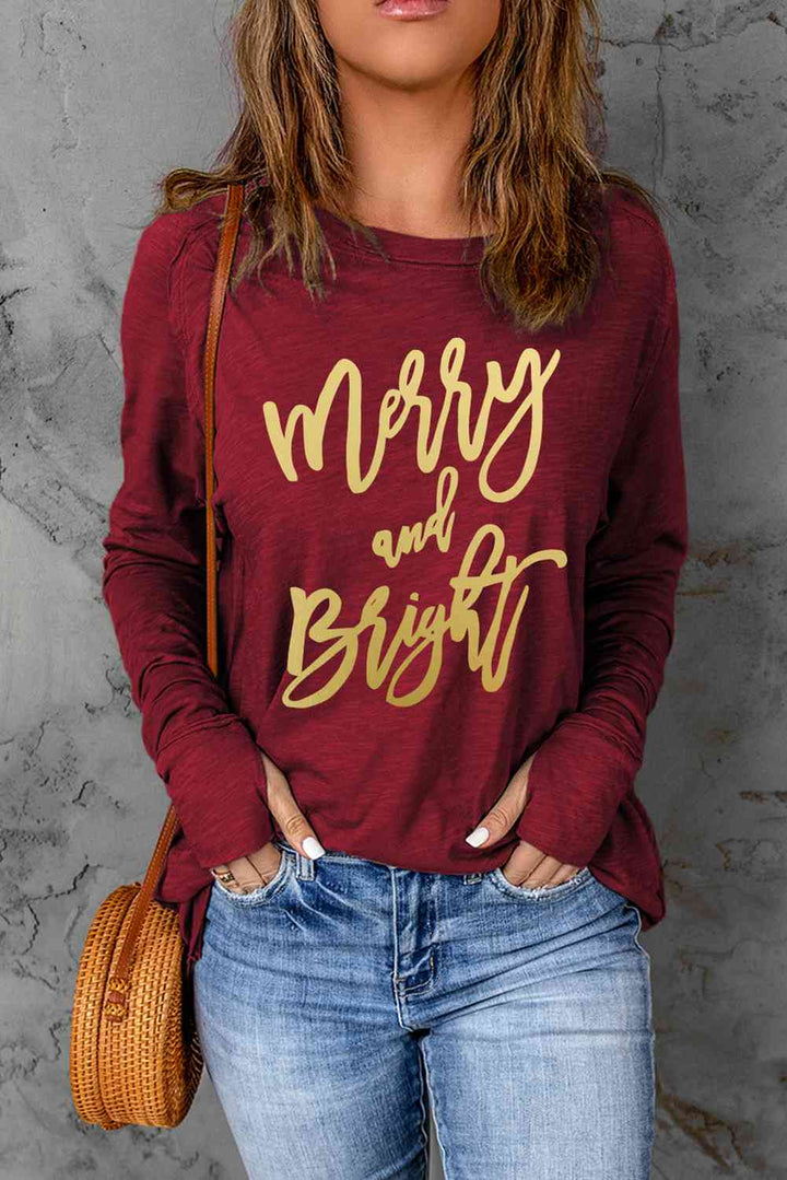 Stilla | Bright Grafisk Langærmet T-shirt