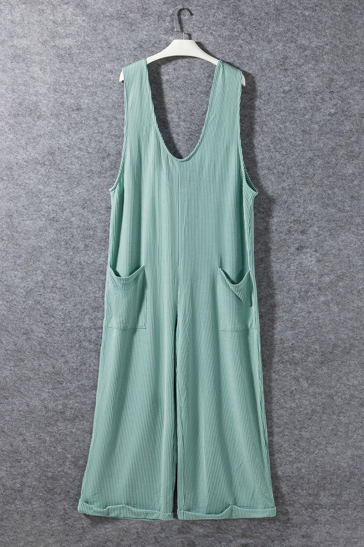 Stilla | V-hals Bred Ben Jumpsuit Med Lommer