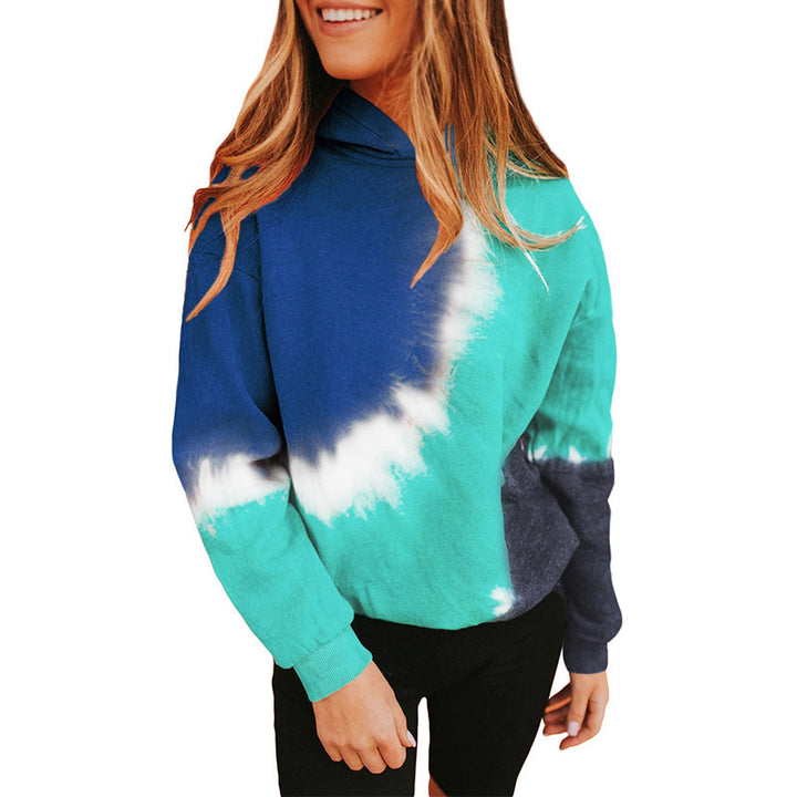Kvinders oversized hættetrøje med fashionable tie-dye design Stilla