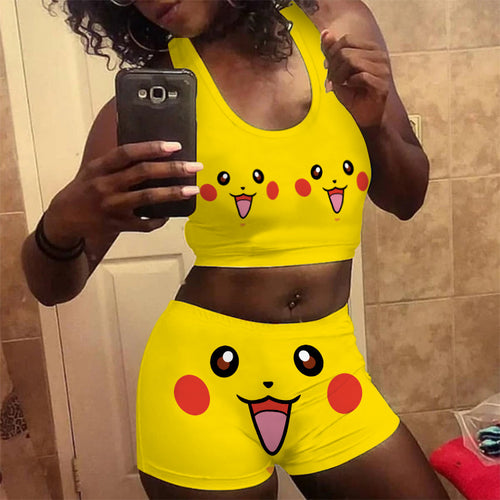 Dame Sporty Sæt med Pikachu-motiv Stilla