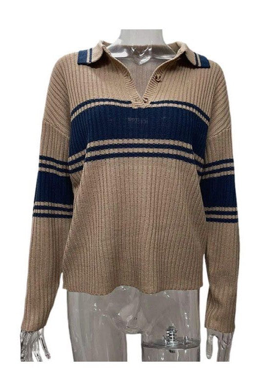 Stilla | Ribb Polo Pullover