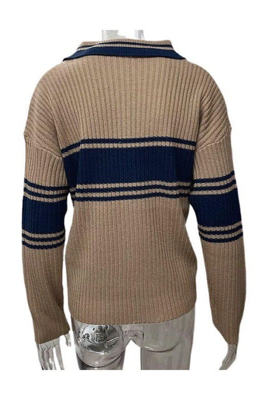 Stilla | Ribb Polo Pullover