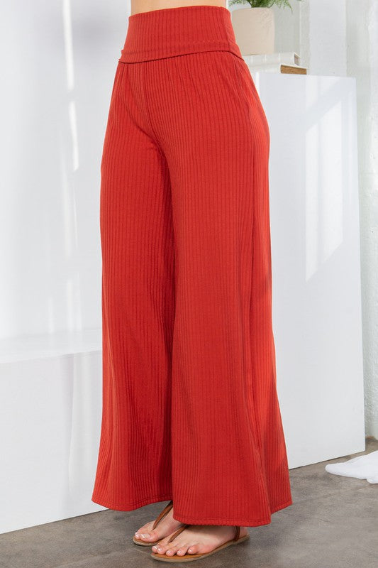 Stilla | Leg Ribbed Bukser Med Sidetasker