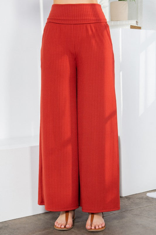 Stilla | Leg Ribbed Bukser Med Sidetasker