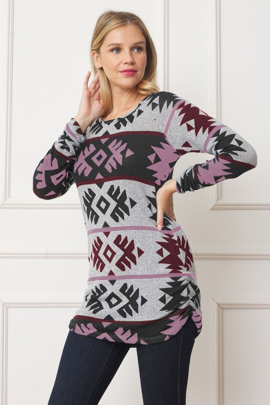 Stilla | Rynket Side Accent Top