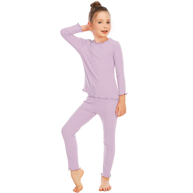 Dame pyjamasæt med charmerende flæser Stilla