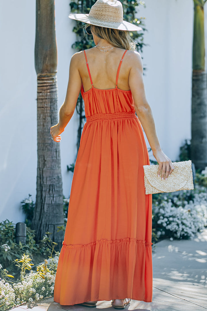 Stilla | Trim Cutout Spaghetti Stropkjole