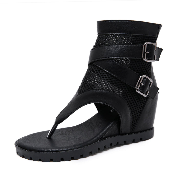 Dame Wedge-sandaler med åndbare netoverflader og justerbare remme Stilla
