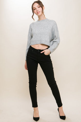 Stilla | Blend Cropped Sweater Top