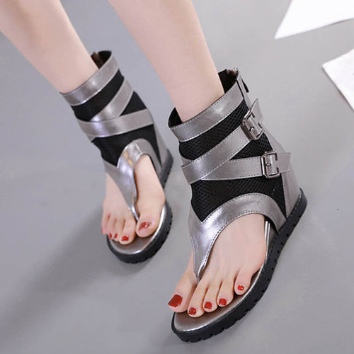 Dame Wedge-sandaler med åndbare netoverflader og justerbare remme Stilla