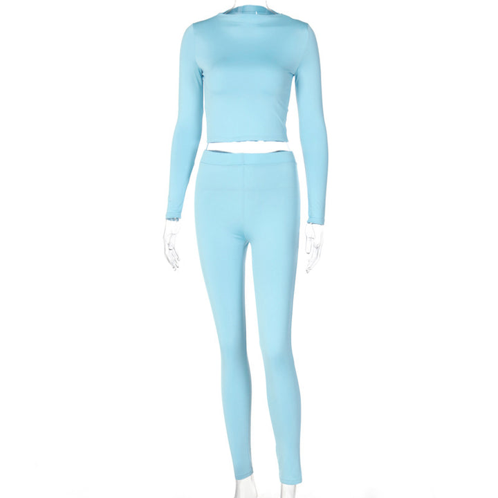 Dame Sporty Langærmet Sæt med figurvenligt Design og behagelig Snit Stilla