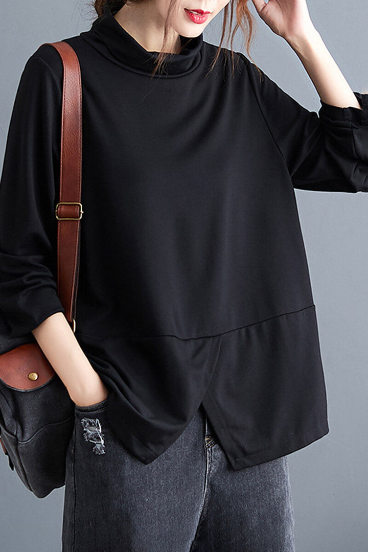 Stilla | Bluse med Ståkrave