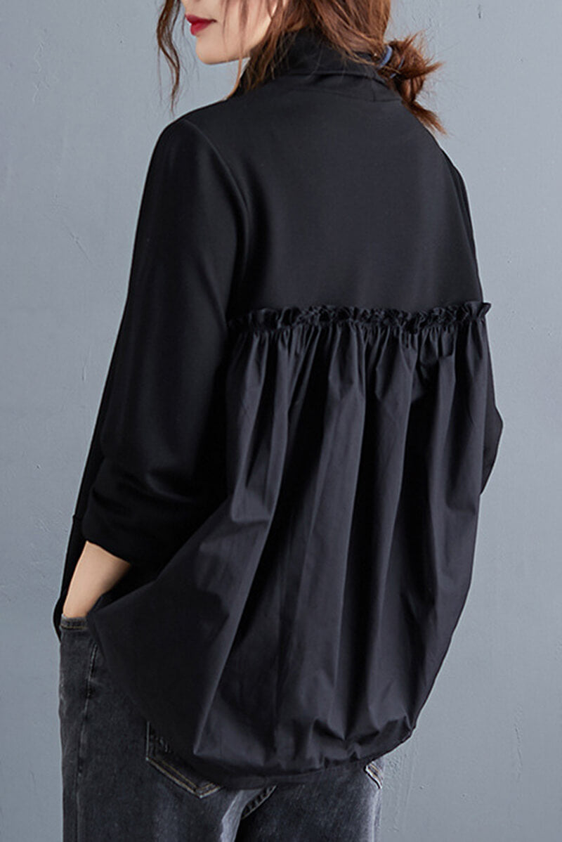 Stilla | Kontor Bluse Med Stående Krave