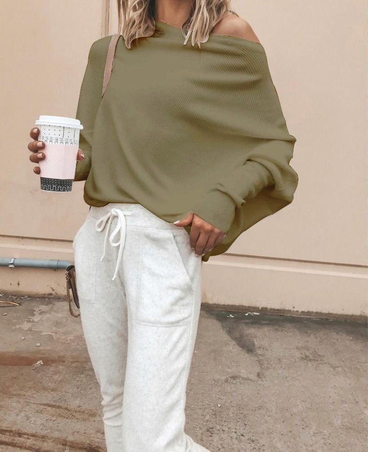 Kvinders oversized sweatshirt med asymmetrisk halsudskæring og afslappet pasform Stilla