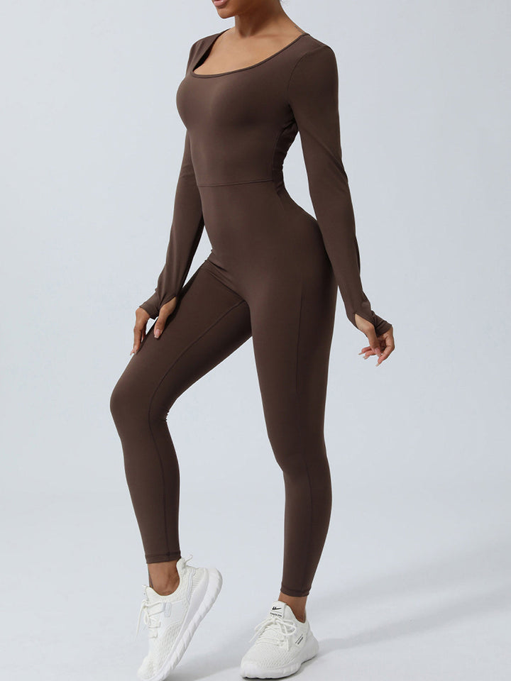 Stilla | Rygfri Langærmet Jumpsuit