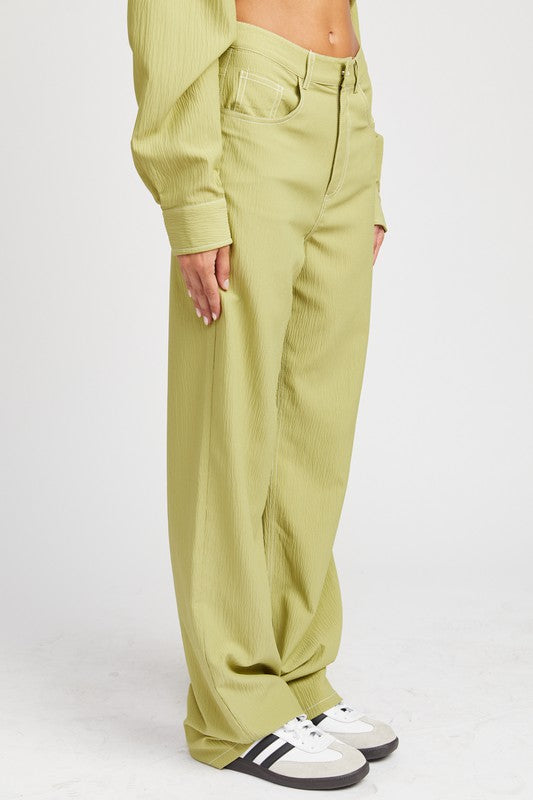 Stilla | Stitching Straight Leg Bukser