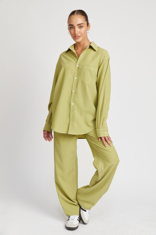 Stilla | Stitching Straight Leg Bukser