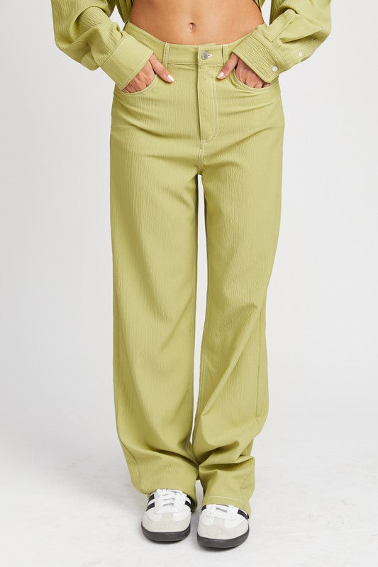 Stilla | Stitching Straight Leg Bukser