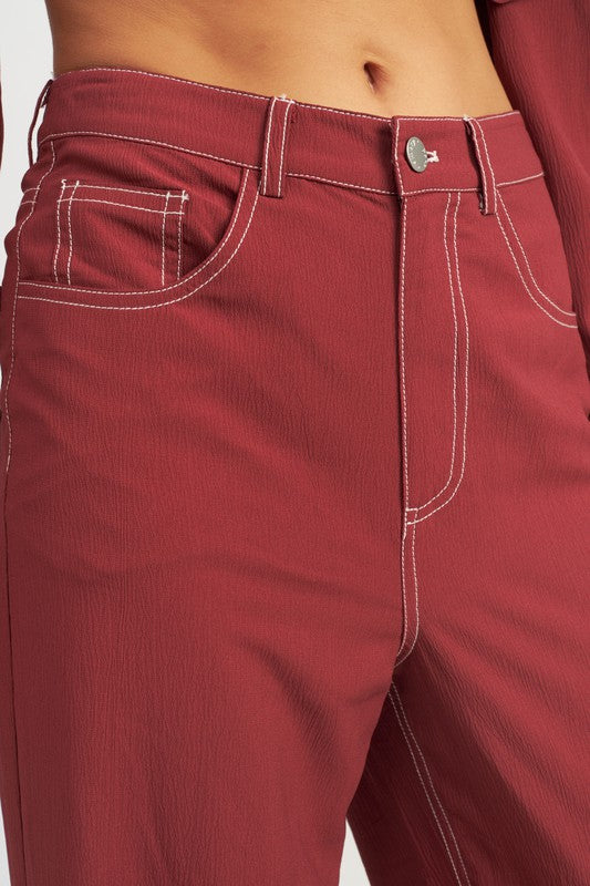 Stilla | Stitching Straight Leg Bukser