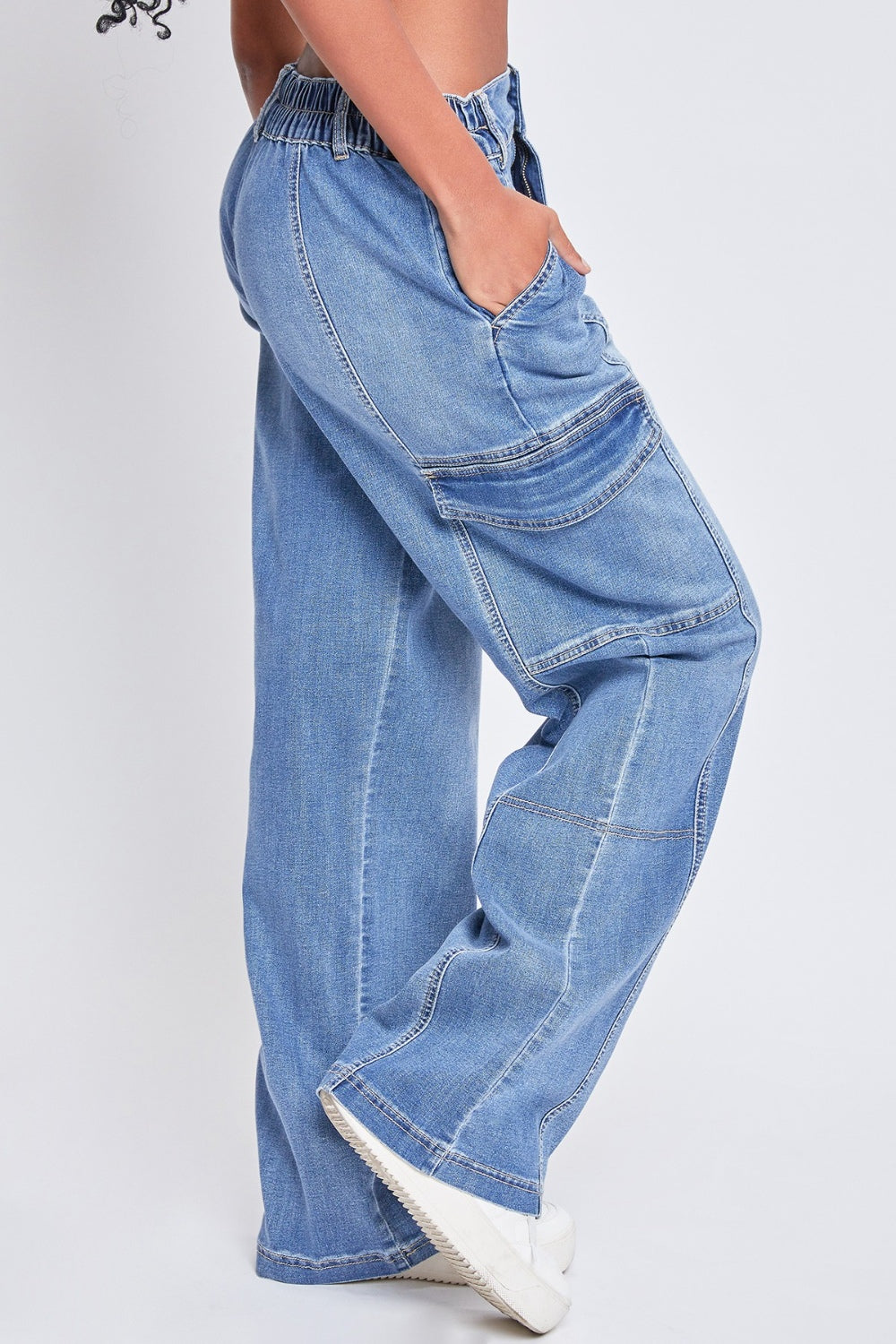 Stilla | Jeanswear High-Rise Straight Cargo Jeans