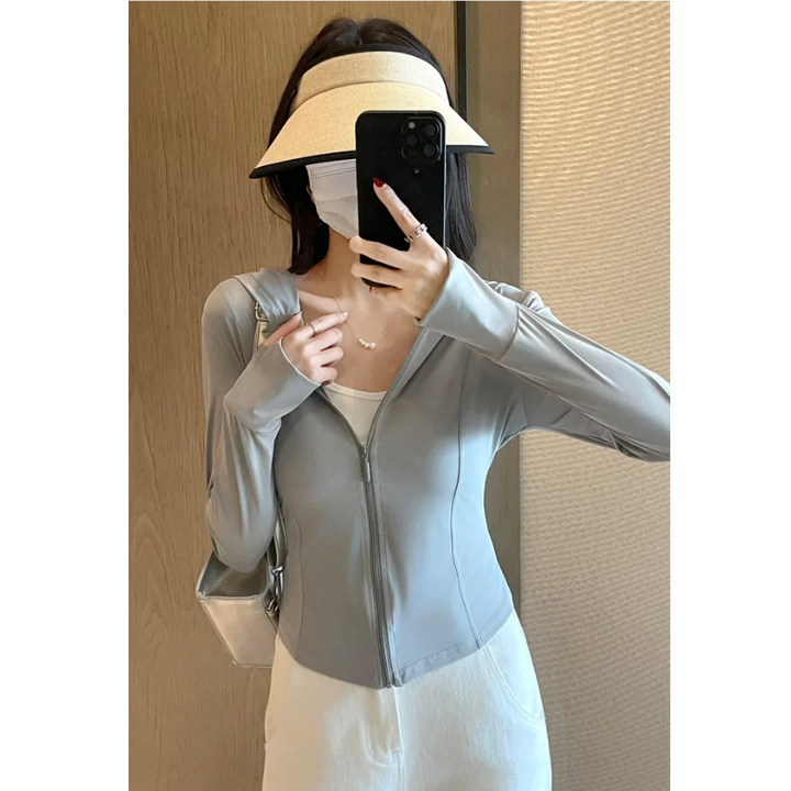 Stilla | Let zip-hoodie til beskyttelse mod solen