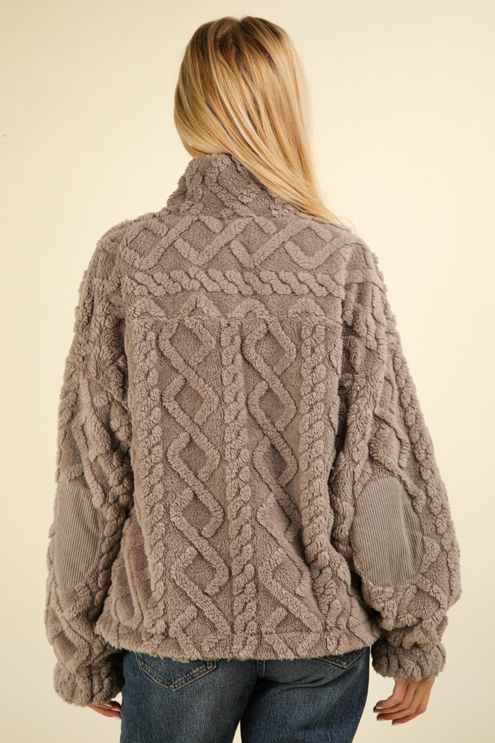Stilla | Svedjakke Halvlang Med Lunt, Snoet Fleece