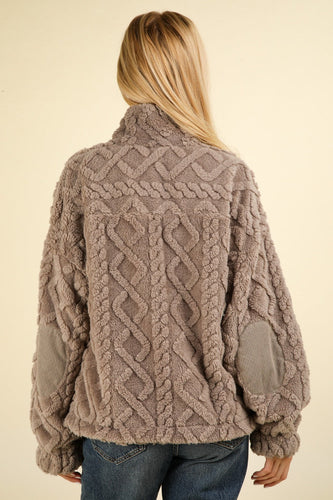 Stilla | Svedjakke Halvlang Med Lunt, Snoet Fleece
