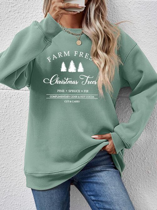 Stilla | Rund Hals Droppet Skulder Sweatshirt