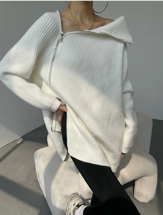 Stilla | Pullover med ståkrave