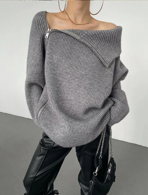 Stilla | Pullover med ståkrave