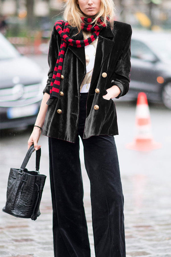 Stilla | Samt Temperament Fest Damer Midikjole Blazer