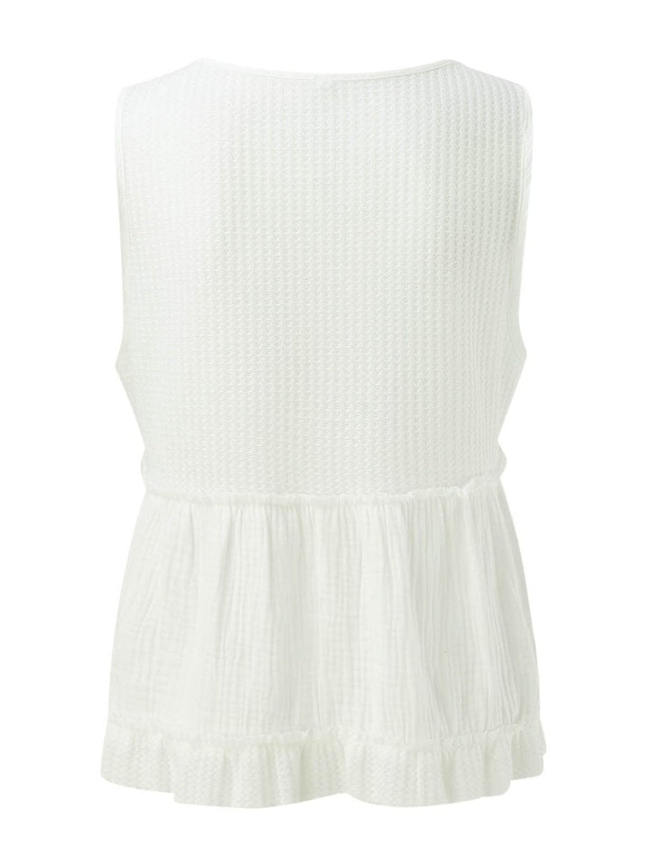 Stilla | Strik Frill V-Hals Tank