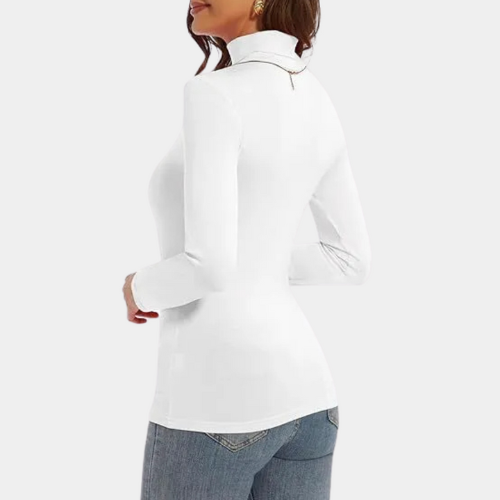 Stilla | Klassisk Turtleneck Skjorte til Damer