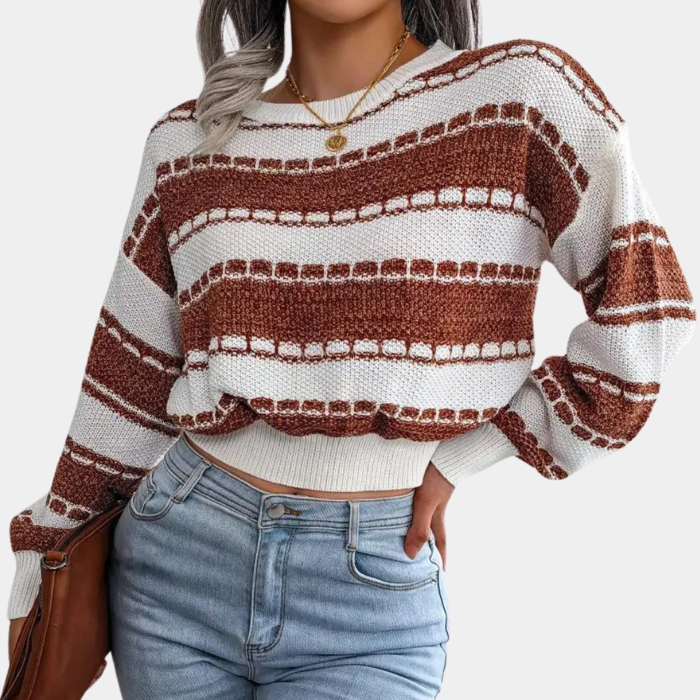 Stilla | Elegant Sweater med Lav Skuldersøm til Damer