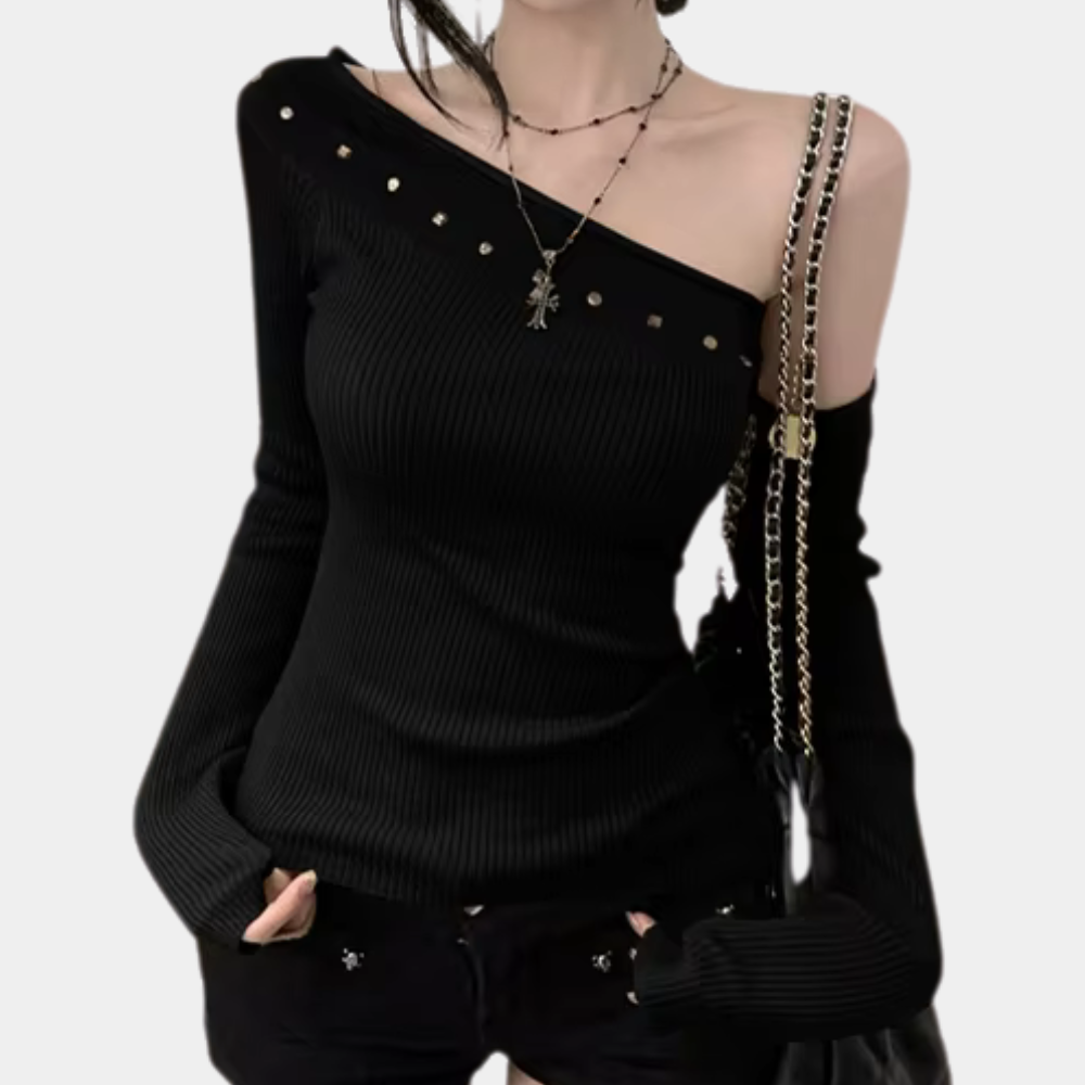 Stilla | Asymmetrisk Skuldersweater til Kvinder