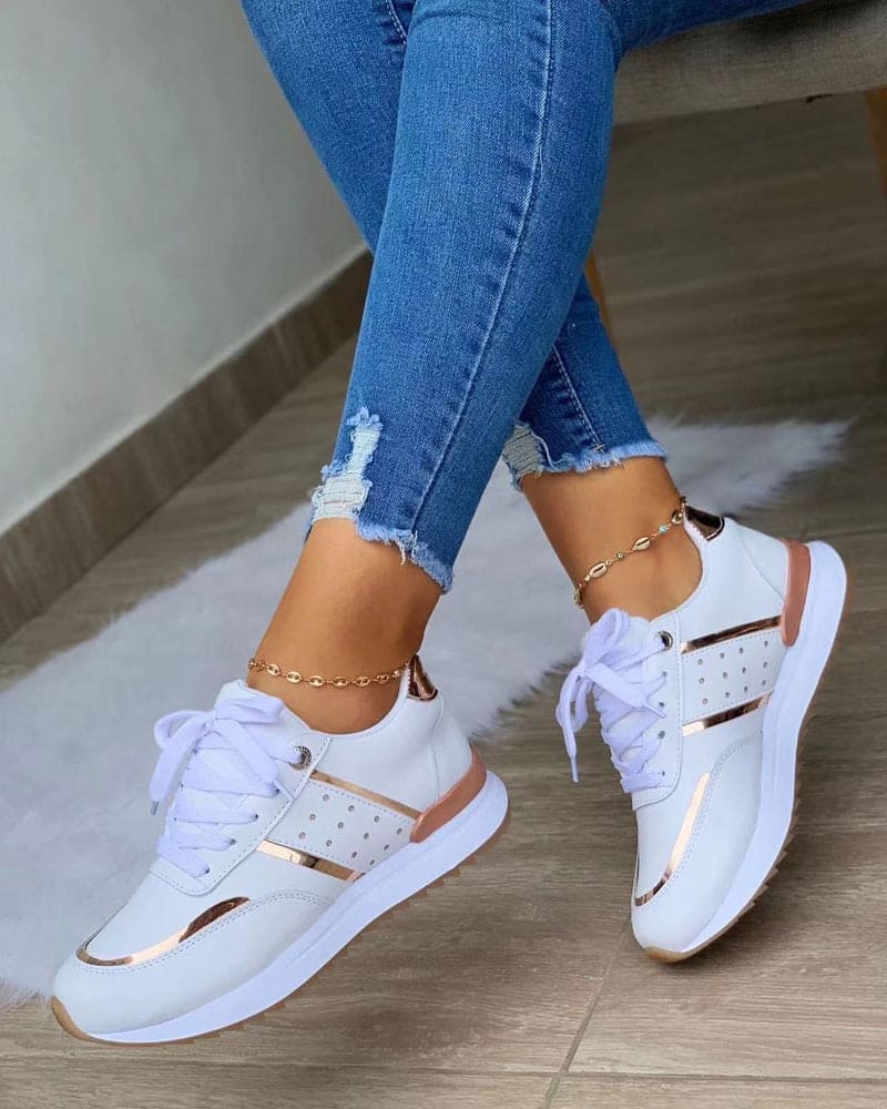 Stilla | Sneakers Behagelige & Stilfulde Med Farve Accent