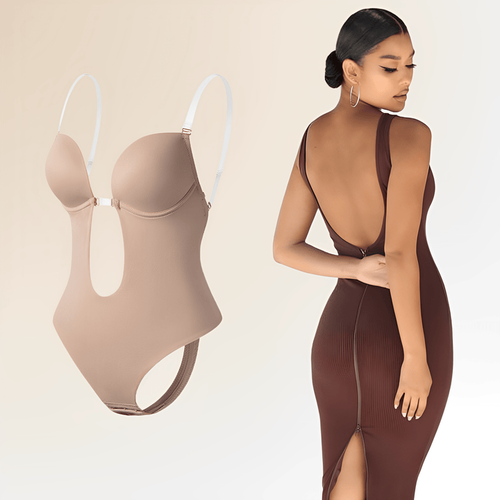 Skovae | Sømløs bodystocking shapewear uden rygstykke til damer