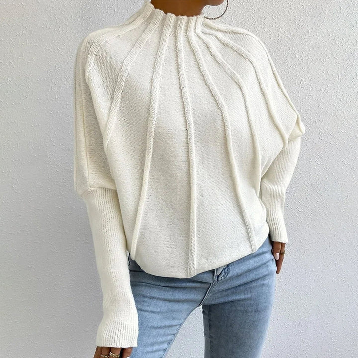 Stilla | Cashmere strikpullover med flagermusærmer
