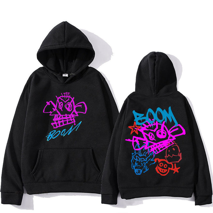 Stilla | Arcane Jinx Cartoon Langærmet Hoodie