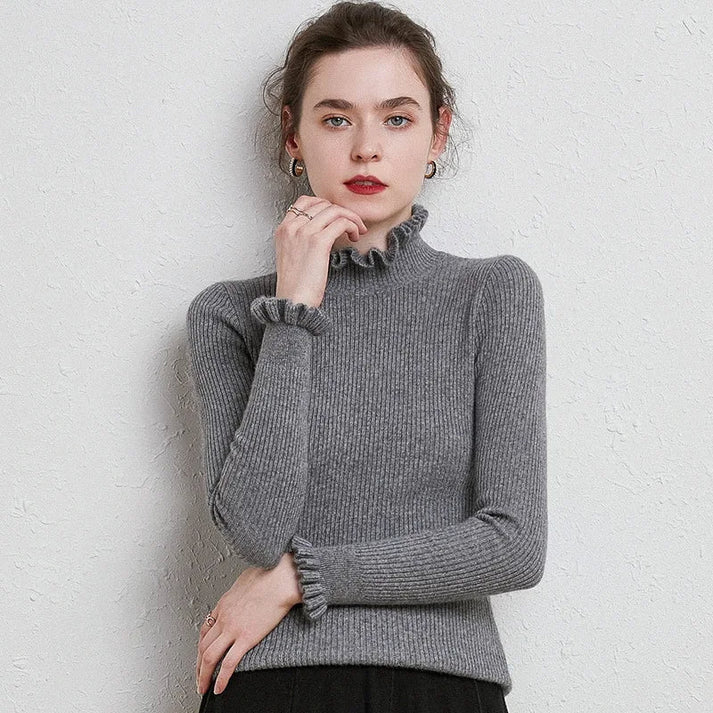 Stilla | Dame Sweater Med Høj Hals