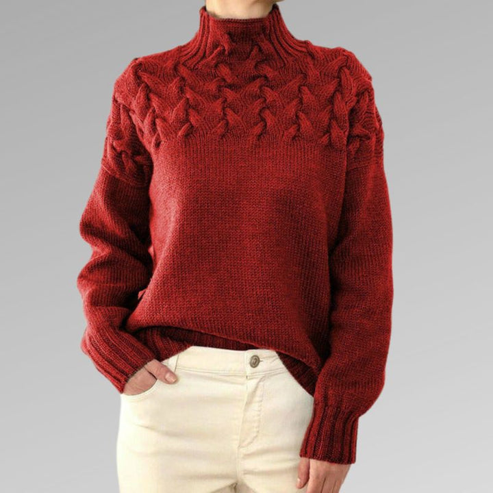 Stilla | Højkrave Strikpullover