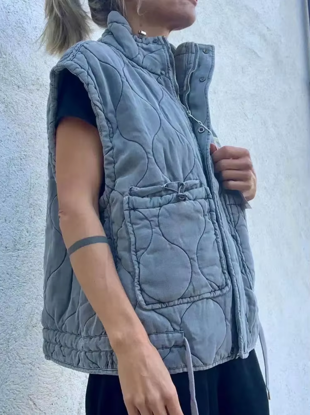 Stilla | Bomuldsvest med lommer