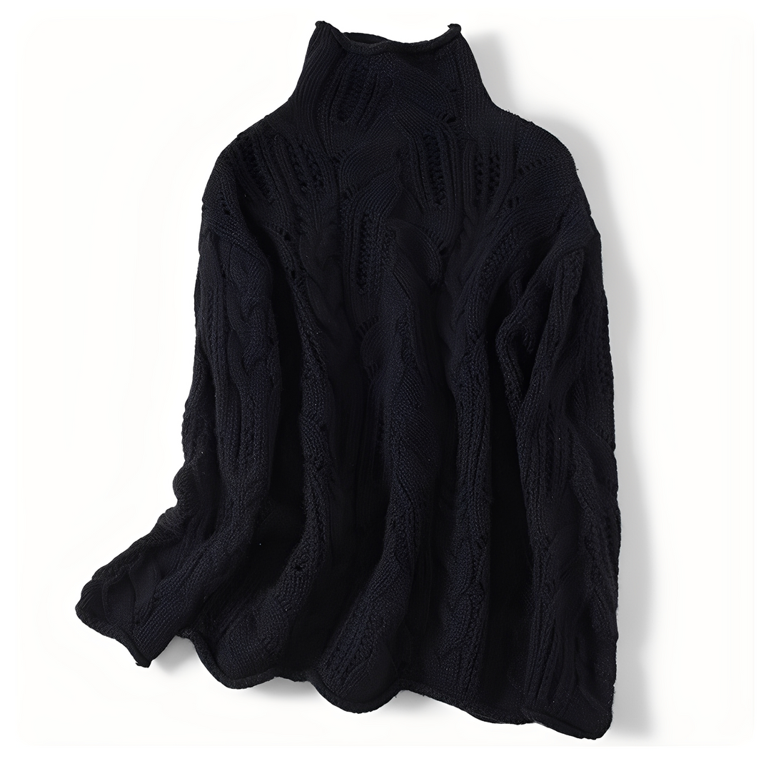 Stilla | Dame Cashmere Sweater med Særlige Detaljer