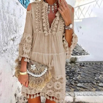 Stilla | Boho Blonde Mini Skjorte
