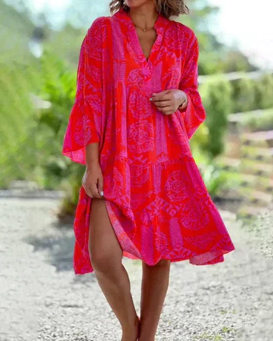 Stilla | Boho Bomulds Kjole