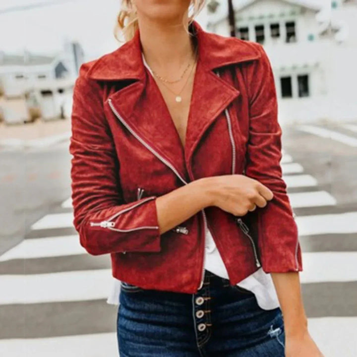 Stilla | Faux-motorcykel-stil læderjakke dame Robbie