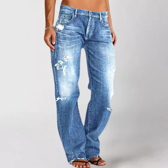 Stilla | Løse Vidde Skåret Jeans Til Damer