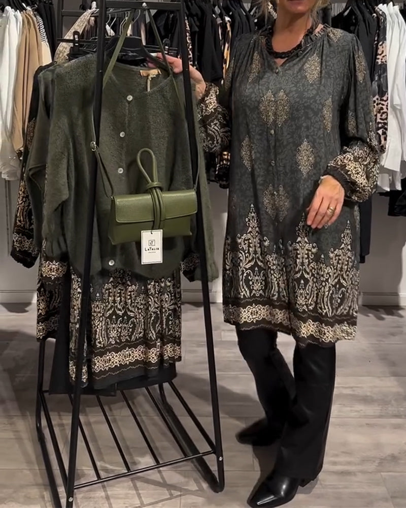 Stilla | Revers og Button Down Vintage Print