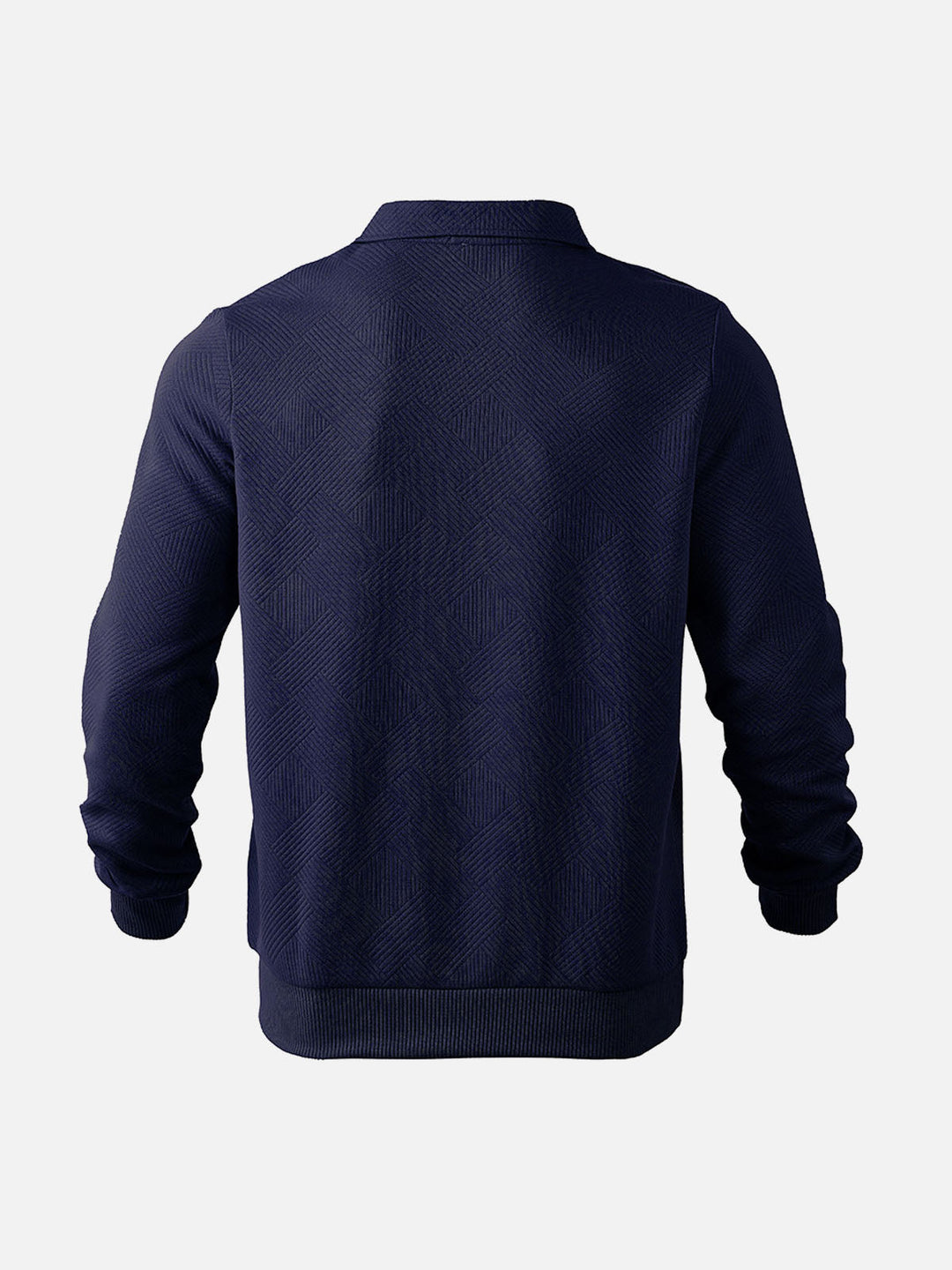Stilla | Halv-Zip Pullover med Strukturmønster - Smart-Casual Stil til Hverdag og Kontor