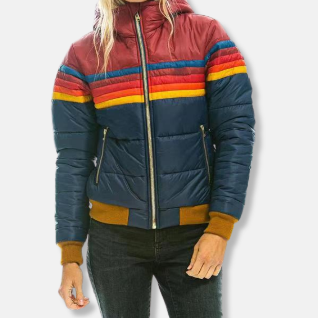 Stilla | Pufferjakke quiltet Slim Fit Høj Krave Ribkant